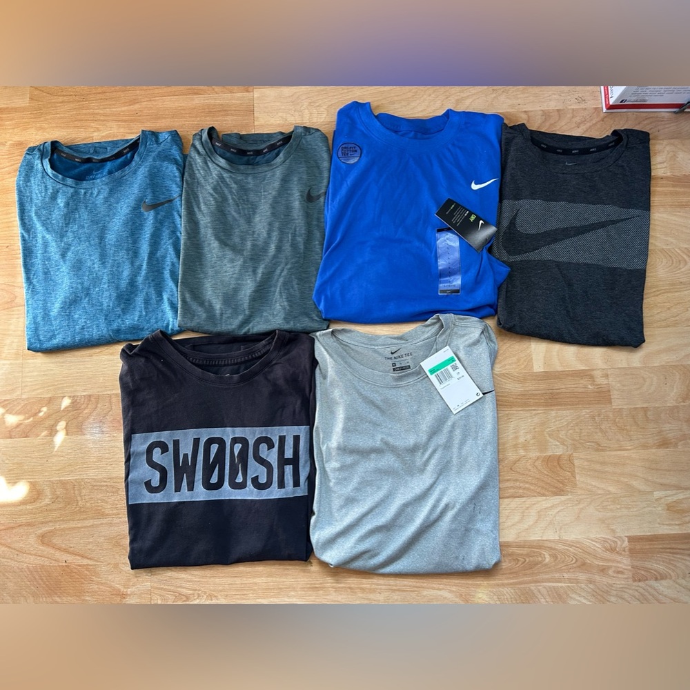 SUNMER SALE Men’s Running/Training Dri Fit T Shirt Lot/Bundle L/XL!